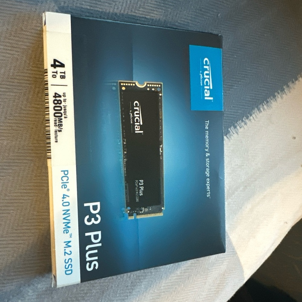 Crucial P3 Plus 4tb. Brand new